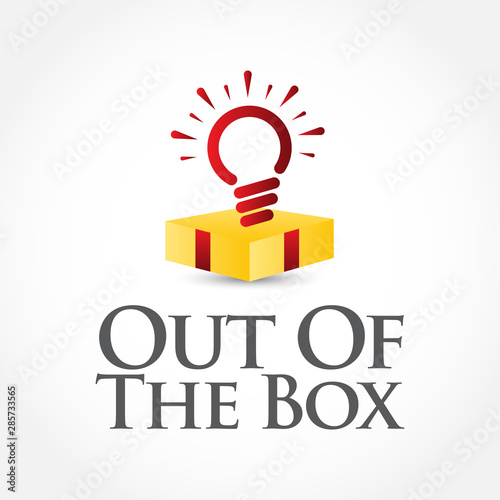 Out Of The Box Vector Template Design Illustration