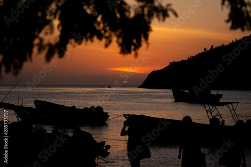 Sunset in the beach