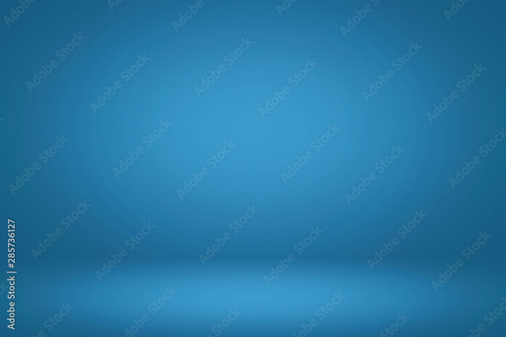 Abstract Gradient Blue Studio Room Illustration Background, Suitable for Product Presentation and Backdrop.