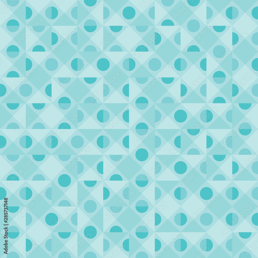 Modern geometric repeating pattern and texture in sea blue colors for trendy surface designs, background, textile, fabric, wallpapers, backdrops, clothes and stationary designs. pattern swatch at eps.