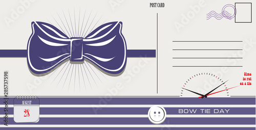 Postcard Bow Tie Day