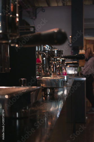 coffee machines layed out