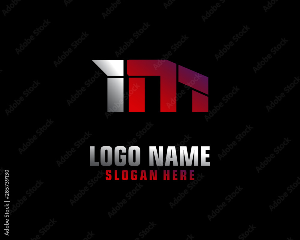 IM Initial letter logo template vector IM Initial letter logo template vector
