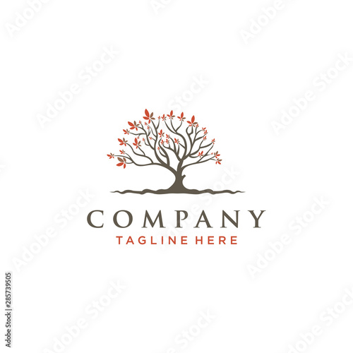 Carta da parati Tree of Life logo design inspiration