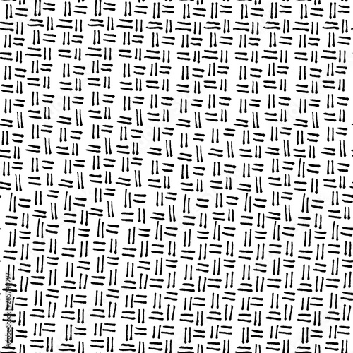 Abstract background of dashes. Abstract wallpaper. Black and white abstract background. Paper art style. Trendy for print design Graphic modern pattern. Seamless fabric texture.