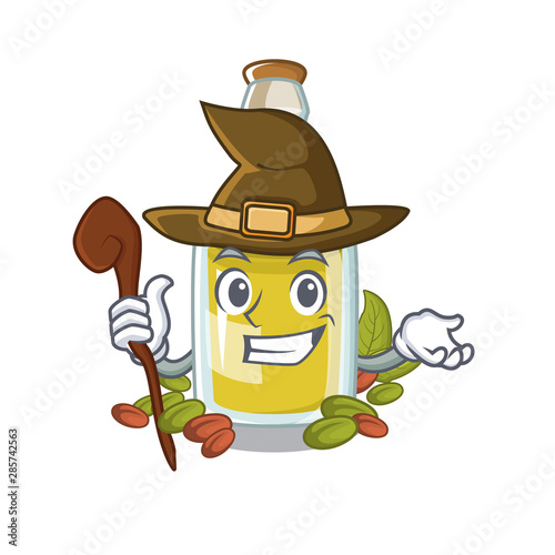 Witch Pistachio oil in a character bottle
