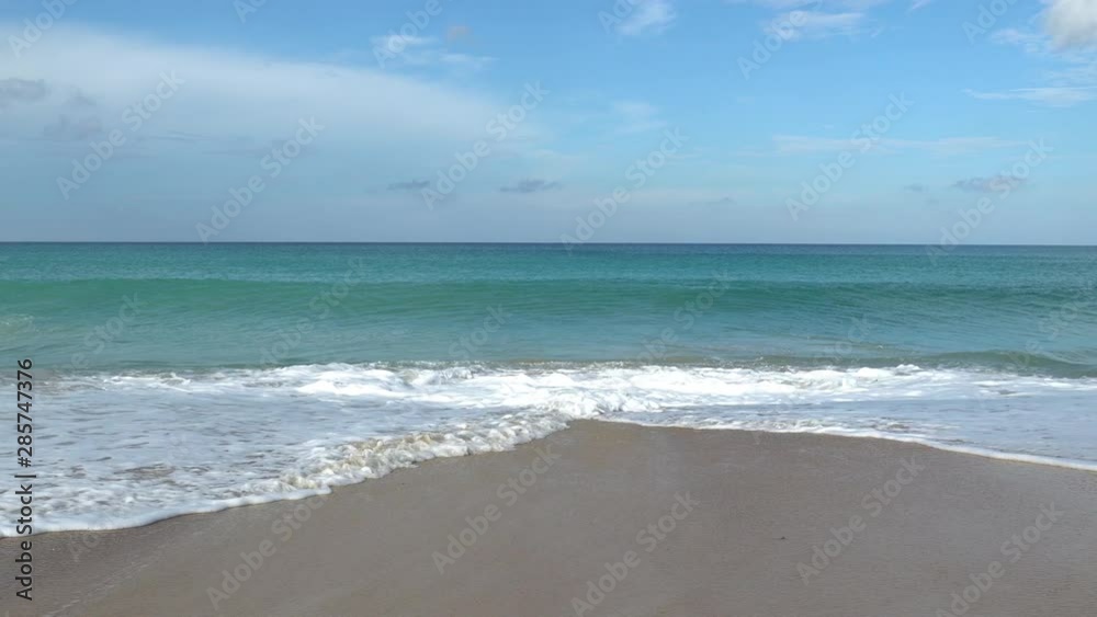 waves on Mai Khao beach close Phuket airport waves on Mai Khao beach close Phuket airport