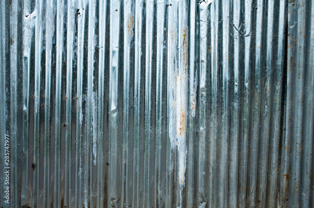 Obraz premium Corrugated metal texture or Galvanized iron steel background