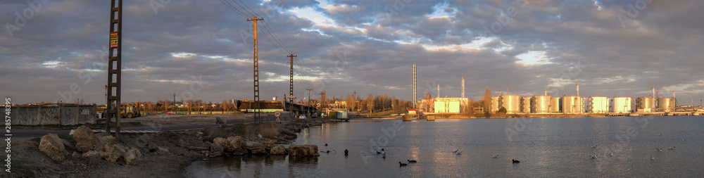 Ship repair harbor in Odessa, Ukraine