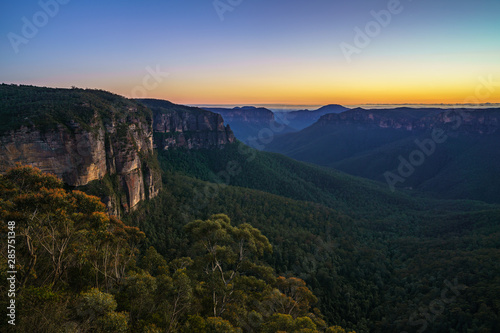 blue hour at govetts leap lookout, blue mountains, australia 38 © Christian B.