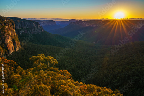 sunrise at govetts leap lookout, blue mountains, australia 59