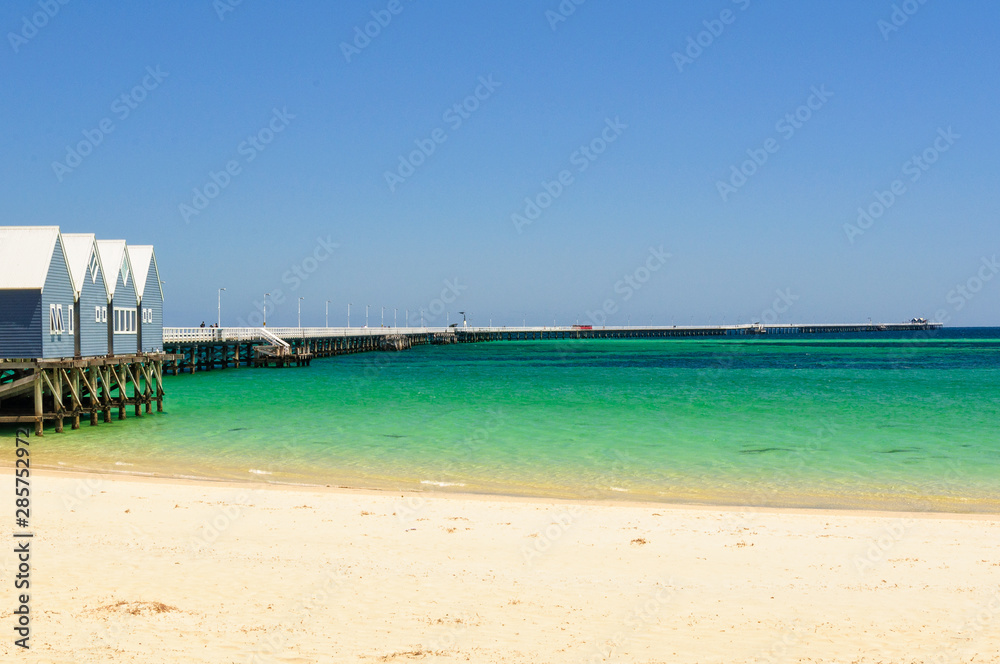 The famous Busselton Jetty is 1841 meters long, which makes it the second longest wooden jetty in the world - Busselton, WA, Australia