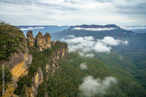 three sisters from echo point in the blue mountains national park  australia