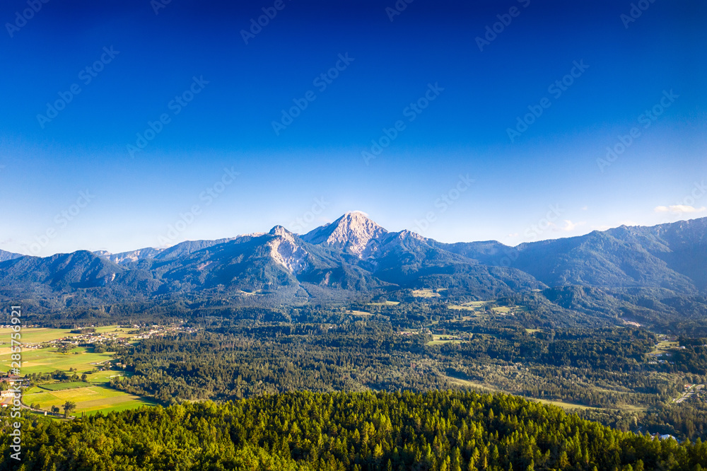 Mittagskogel mountain in Karawanks Kärnten, Carinthia.