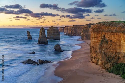 twelve apostles at sunset,great ocean road at port campbell, australia 168