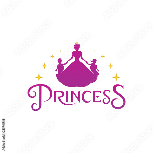 logo princess for wedding invitation and other