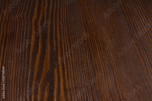 Wooden table, dark paint desk texture