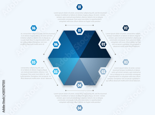 Circle chart design, modern template for creating infographics, presentations, reports, visualizations.  Workflow layout, banner, flow chart, infographic. Vector illustration