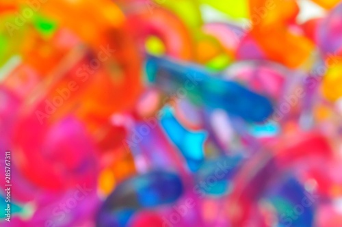 colorful confetti on a white background