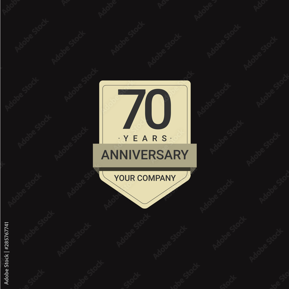 70 Years Anniversary Celebration Your Company Vector Template Design Illustration 70 Years Anniversary Celebration Your Company Vector Template Design Illustration