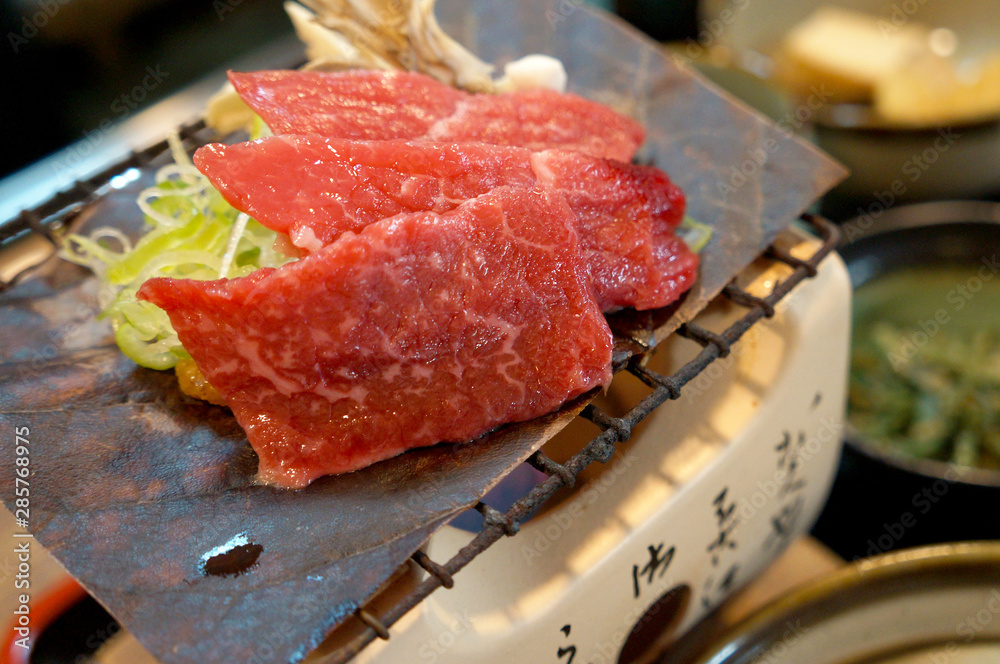 Houba-Miso Hida beef grill, specialty gourmet in Gifu, Japan