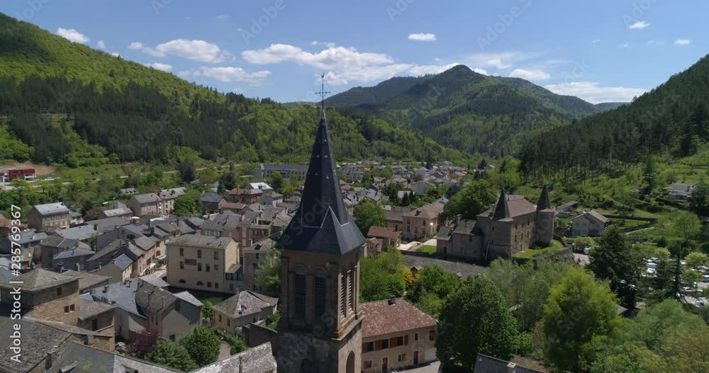 Fly back from Florac church, Lozère, France Fly back from Florac church, Lozère, France