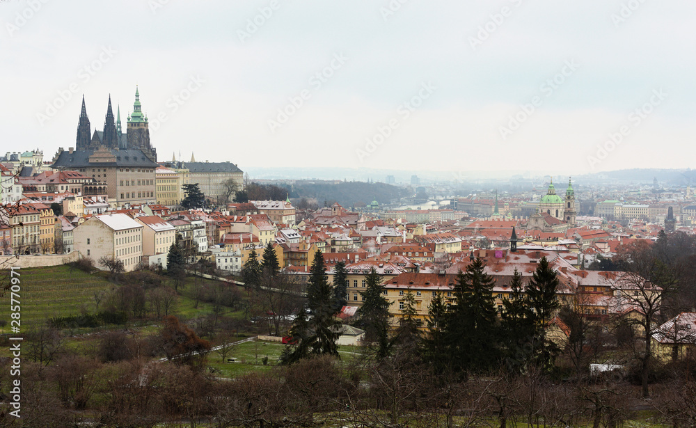 townscape in wintertime - Prague