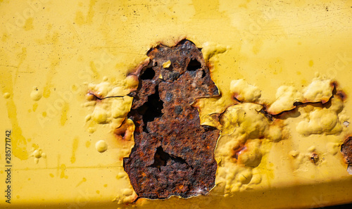 Wallpaper Mural Rust details on old abandoned car near roadside, image for background. Torontodigital.ca