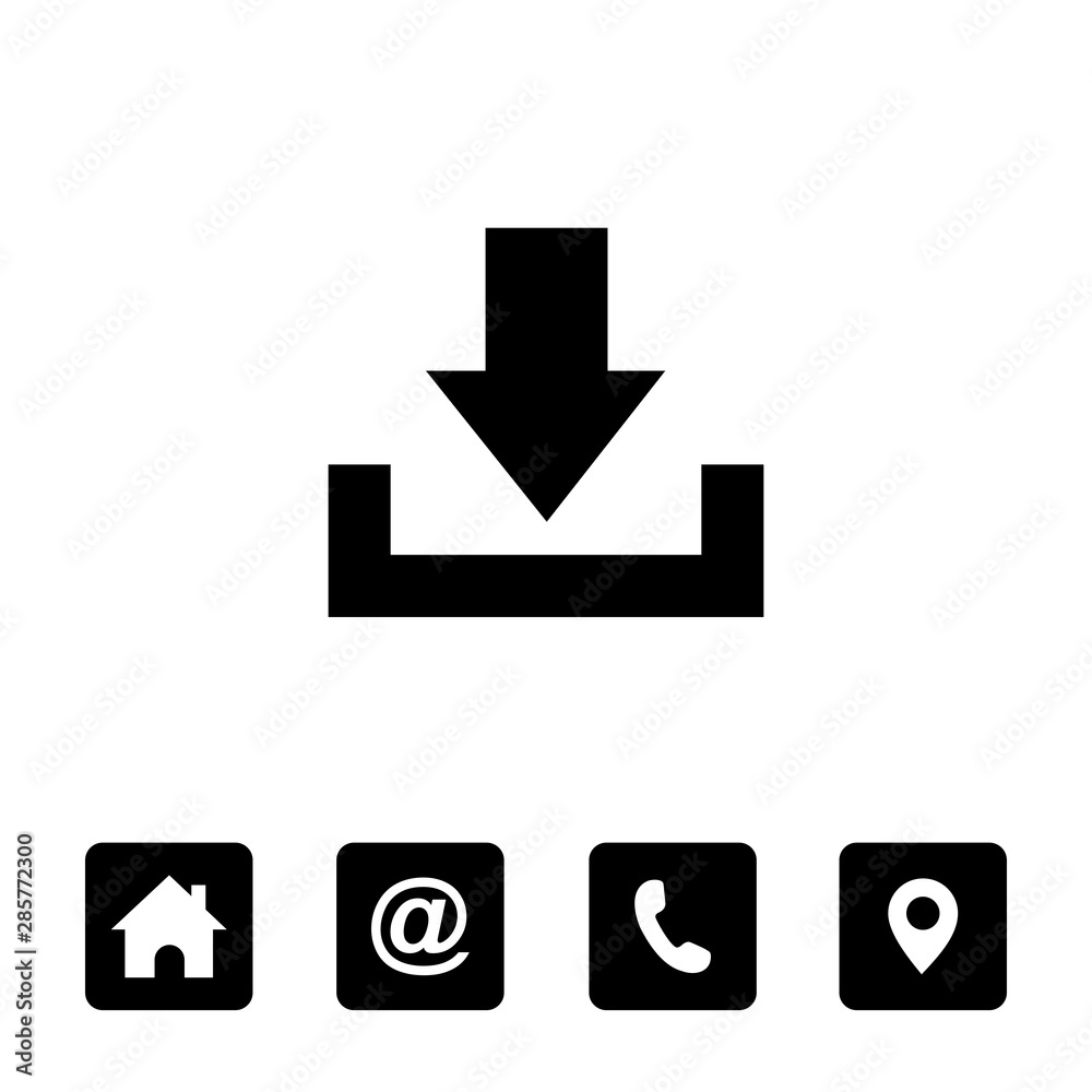 download icon symbol vector. symbol for web site Computer and mobile vector. download icon symbol vector. symbol for web site Computer and mobile vector.