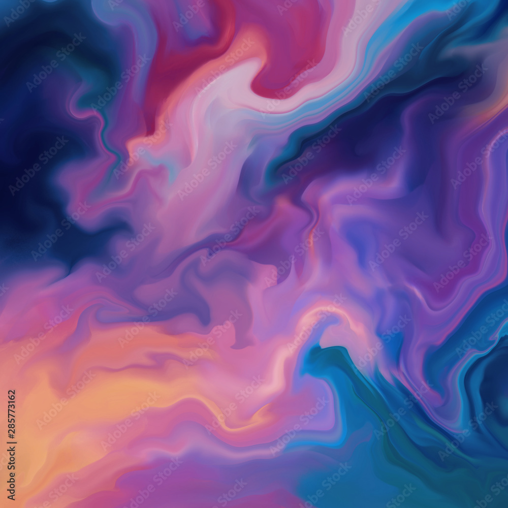 Contemporary colourful painting. Unique hand painted image for creative design of posters, wallpapers, cards, banners, prints. Modern piece of art. Unusual art style. Deep and rich colour palette Contemporary colourful painting. Unique hand painted image for creative design of posters, wallpapers, cards, banners, prints. Modern piece of art. Unusual art style. Deep and rich colour palette