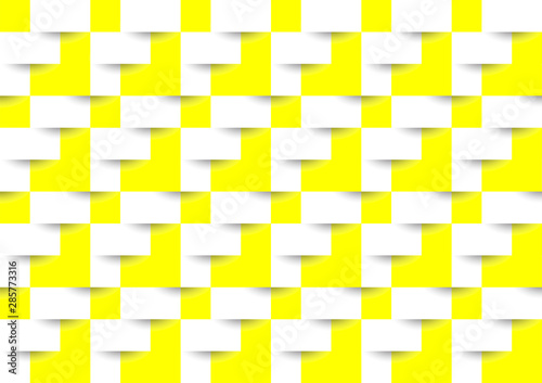 Yellow and white geometric pattern background