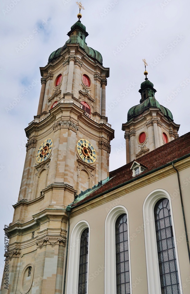 Kirchtürme, Kathedrale, St. Gallen, Schweiz