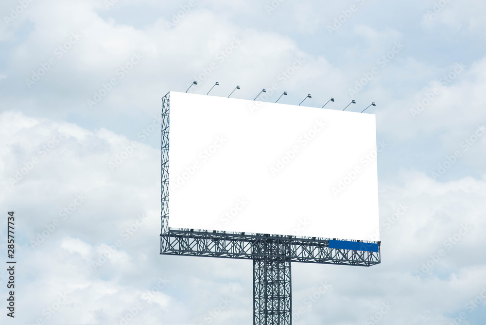 Blank billboard for new advertisement. Blank billboard for new advertisement.
