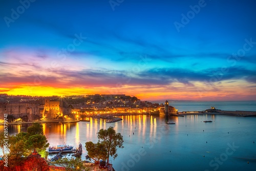 Sunset over collioure