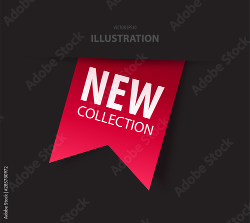 New Collection Tag. Vector