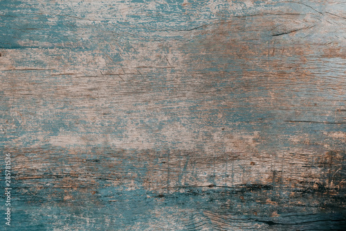 vintage of rustic blue wooden for background texture  photo