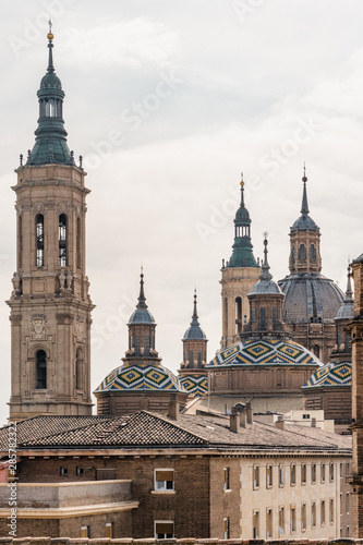 View of Basilica Pillar in Zaragoza , Spain. © LorenaCirstea