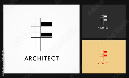 f architect vector logo