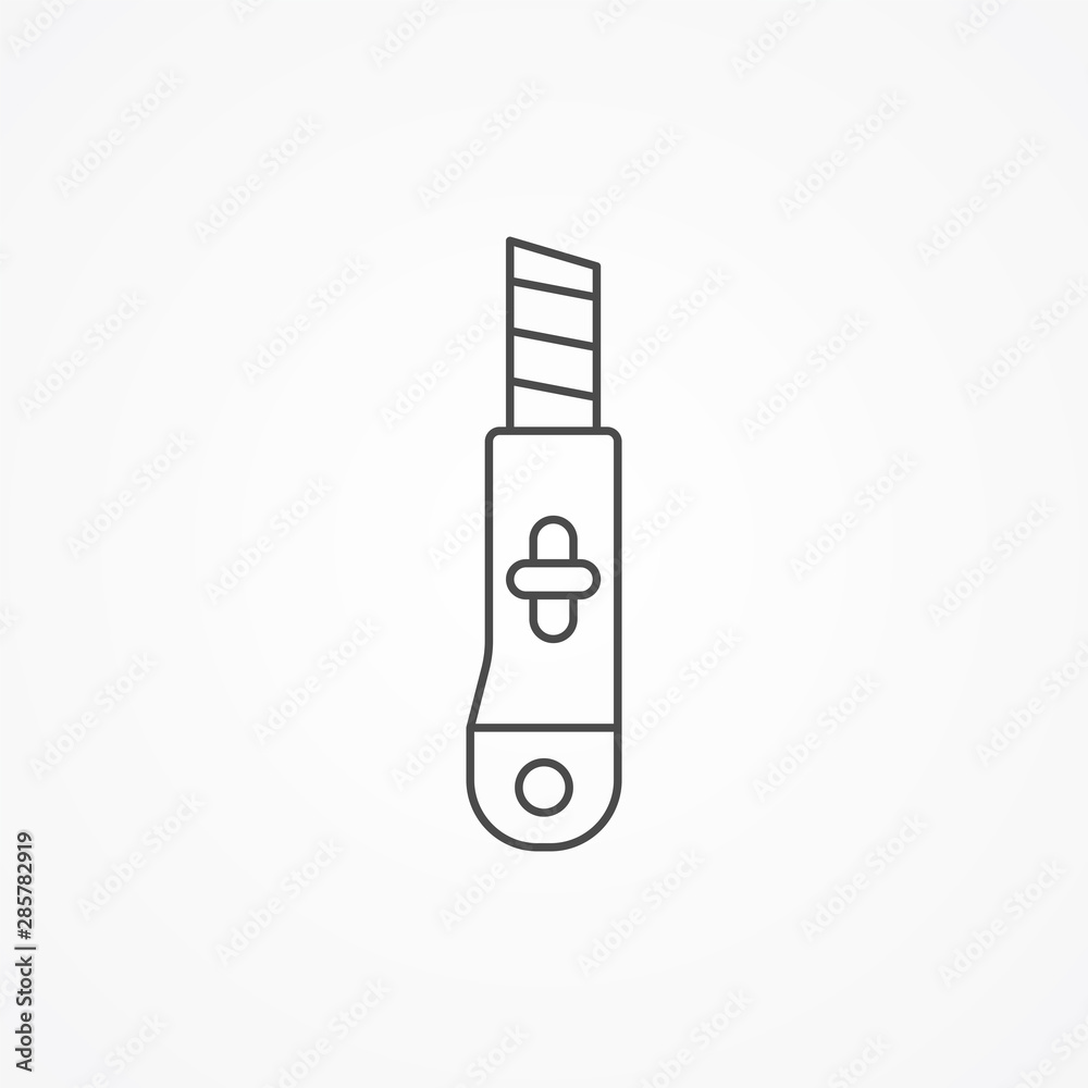 Cutter vector icon sign symbol Cutter vector icon sign symbol