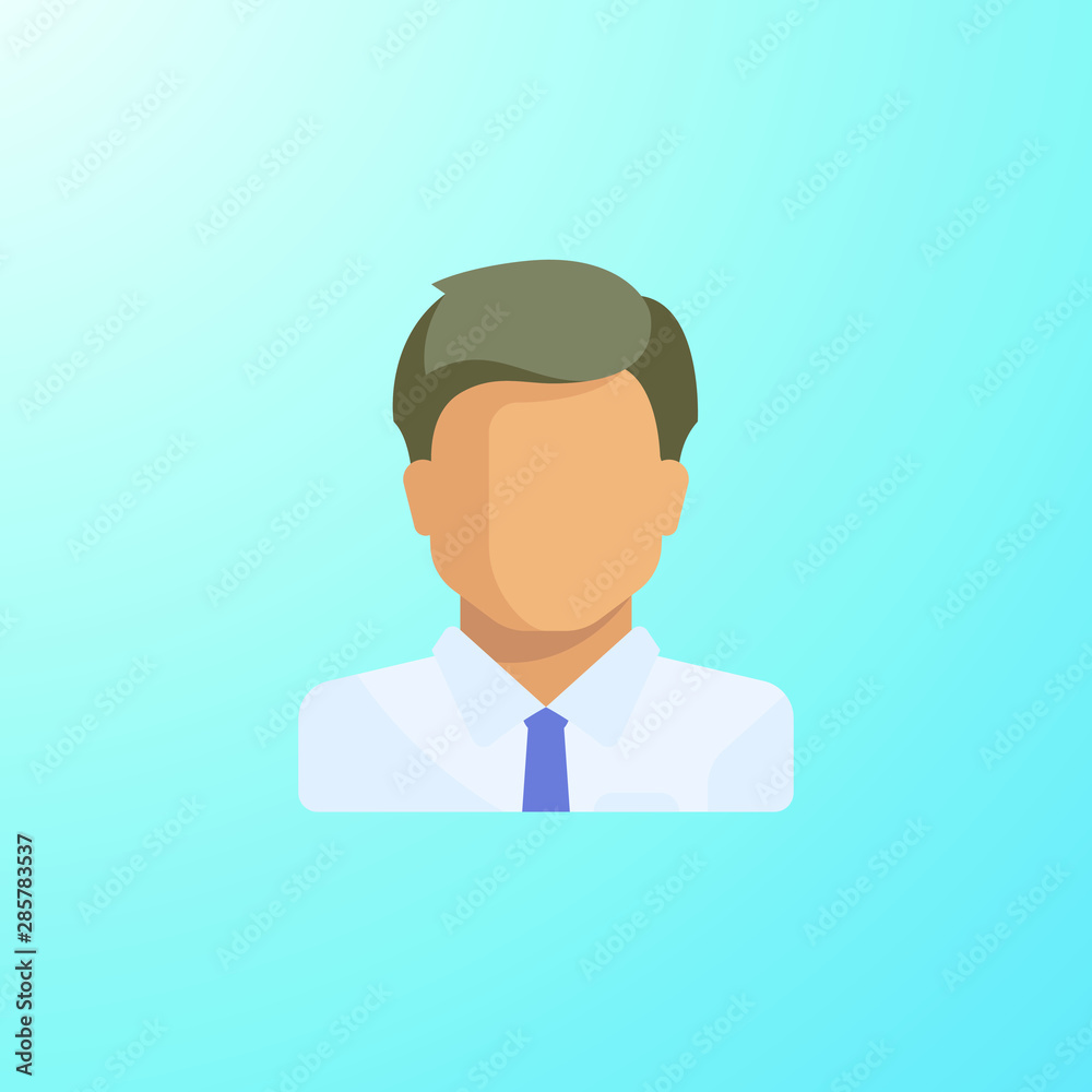 Businessman icon vector, Isolated Background