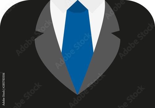 Traje negro de un directivo de una empresa.