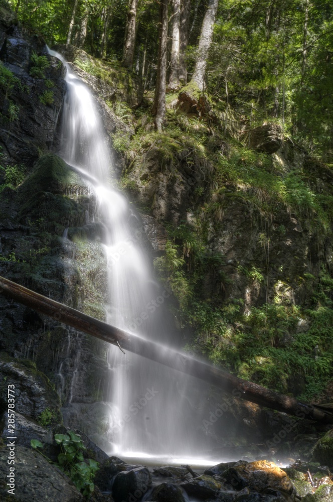 Fototapeta premium Wandern im Schwarzwald durch Wald und an Flüssen