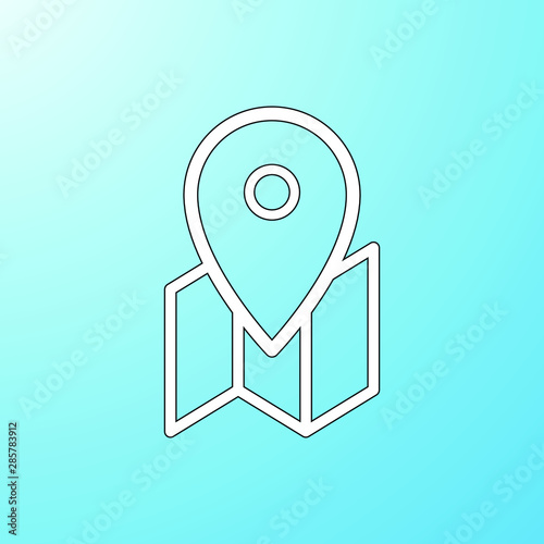 map pointer with pin icon