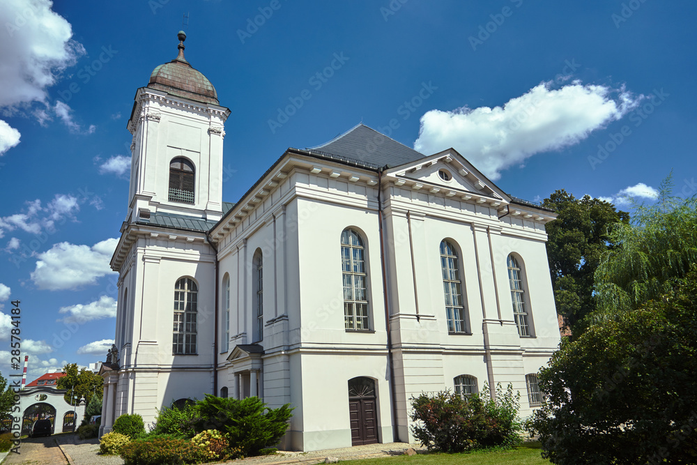 A historic, former Evangelical church, now a Roman Catholic in Poznan