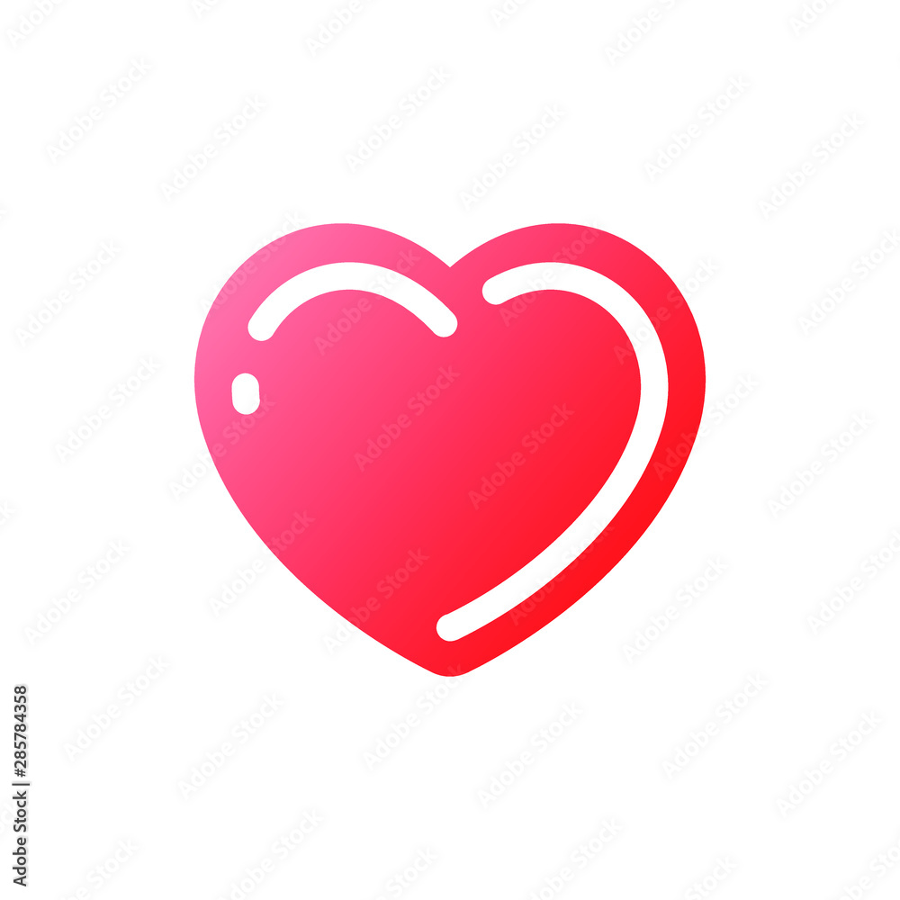 Heart Icon in trendy style isolated. Heart symbol for your web site design, logo, app, UI. Vector illustration, EPS10.