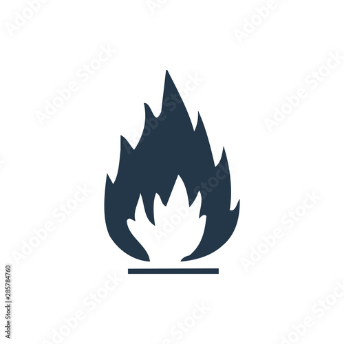Fire flame logo vector illustration design template