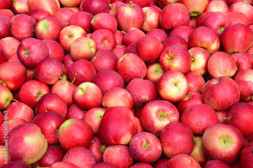 Knackige saftige rote Äpfel - Textur Hintergrund 