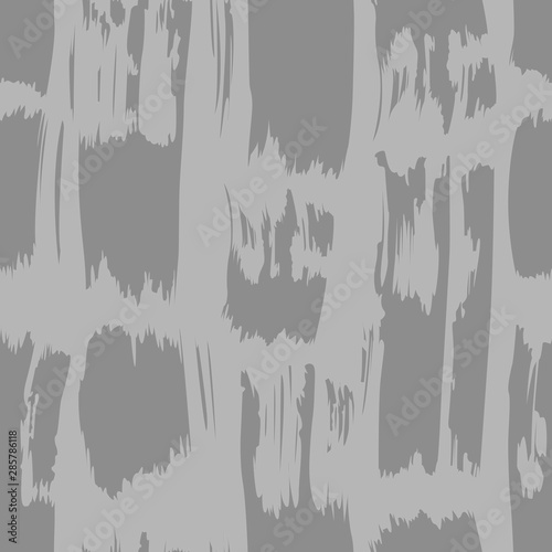 Gray brush sroke artistic seamless pattern.