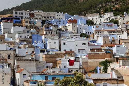 Village of Chefchaouen from the outside