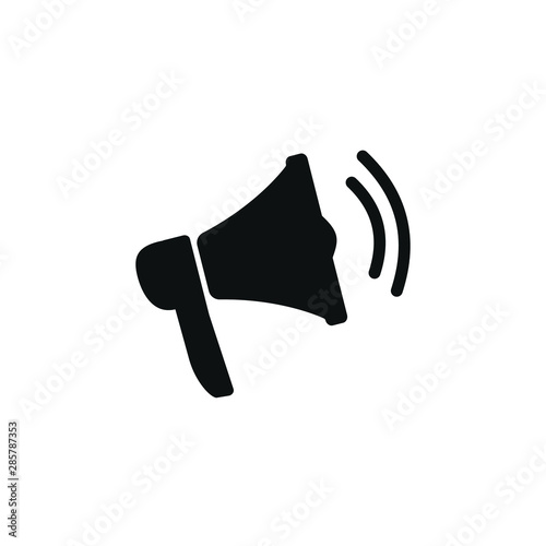 loudspeaker icon vector, stock vector illustration flat design style